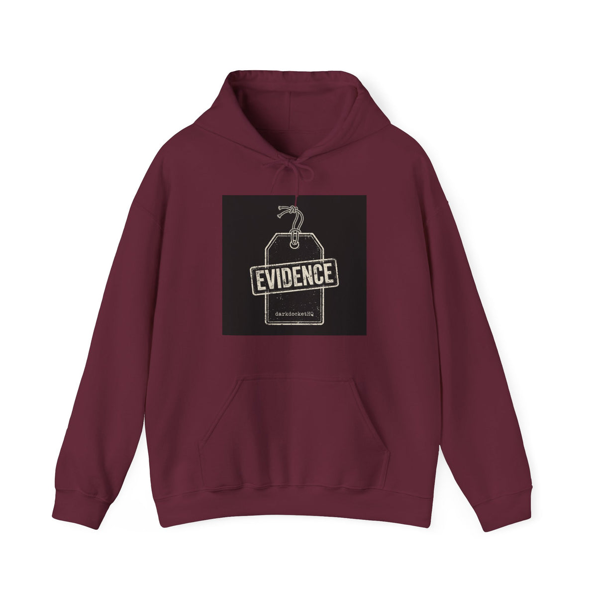 Dark Docket — Evidence Tag Hoodie