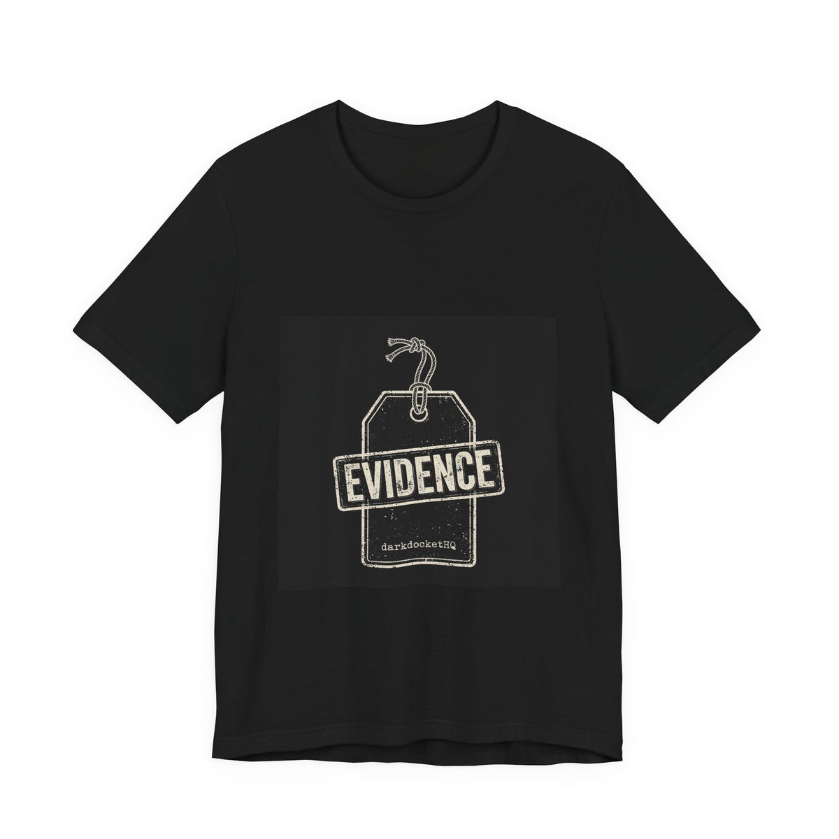 Dark Docket — Evidence Tag Tee