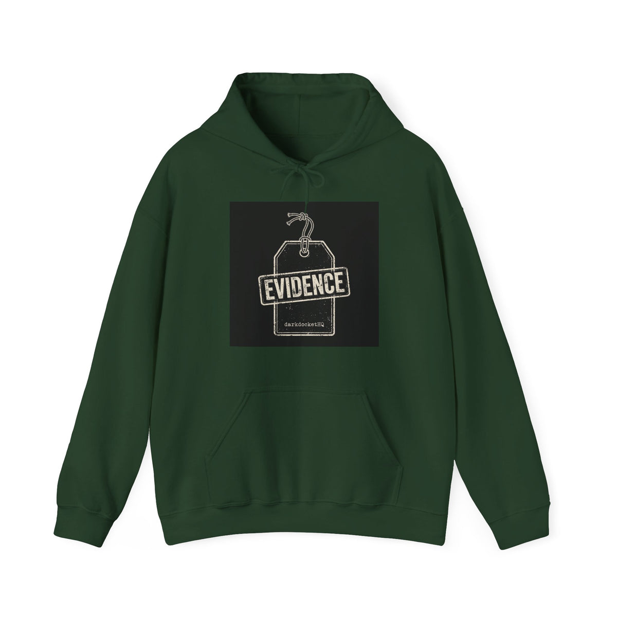 Dark Docket — Evidence Tag Hoodie