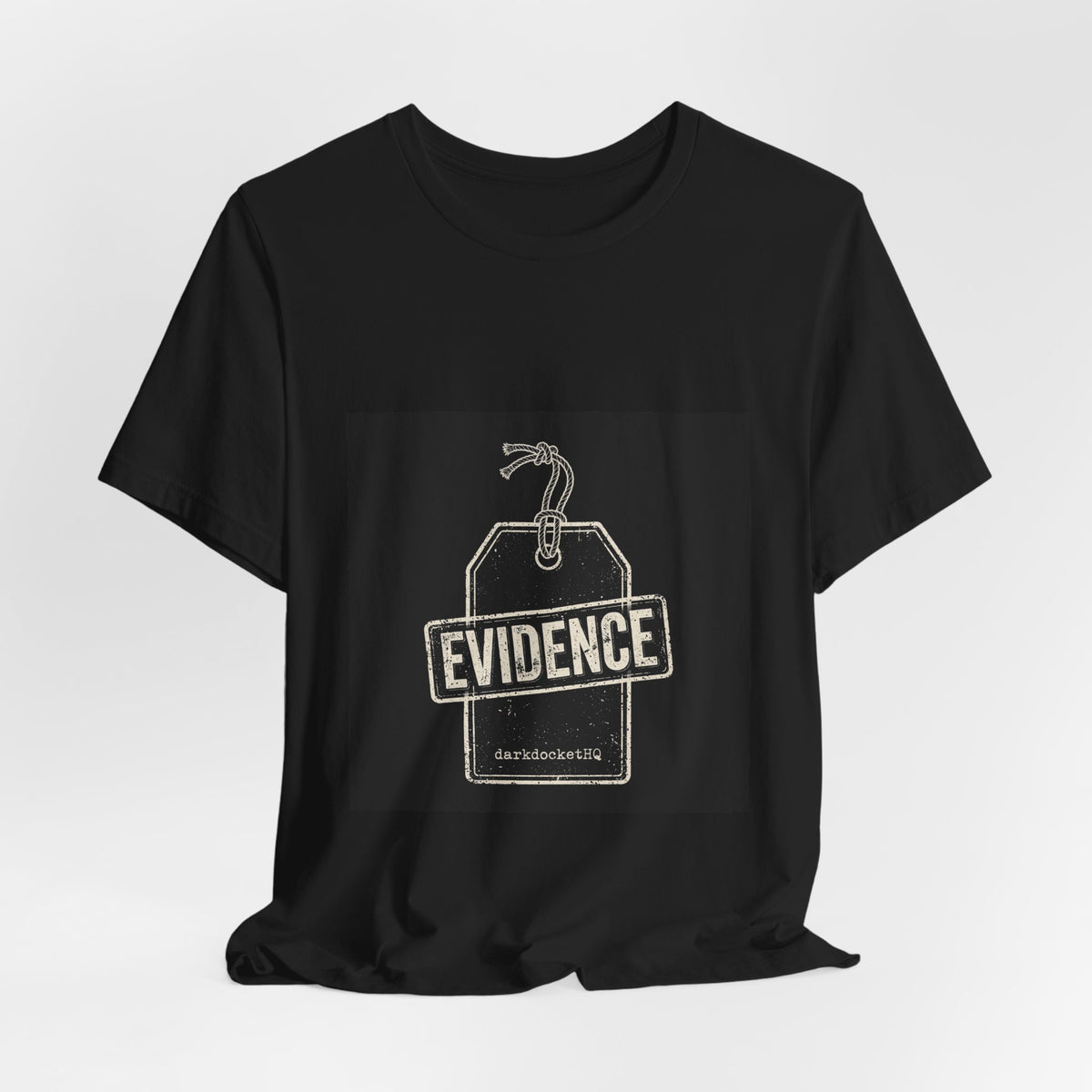 Dark Docket — Evidence Tag Tee